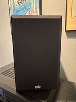 Front view of PSB Alpha speaker with grille