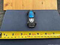 Top view showing overall design and measuring tape for scale