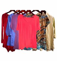 All six Soft Surroundings tops on hangers