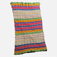 full view multicolour chevron afghan