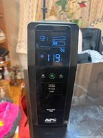 Front view showing LCD, controls and USB ports