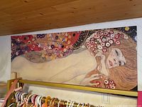 full view of canvas print mounted on wall