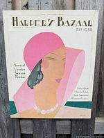 Full view of canvas print showing entire magazine cover