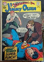 Front cover of Superman's Pal Jimmy Olsen #120 showing title, issue number, date and cover art