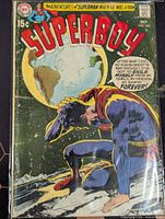 Front cover of Superboy #160 showing title, artwork and price