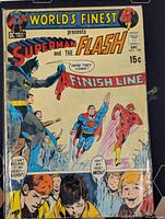 Front cover of World's Finest #199 comic showing Superman and Flash with Batman, 15¢ price, December 1970 date