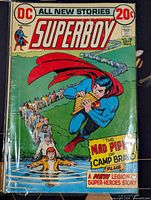 Front cover of Superboy #190 comic book inside plastic sleeve