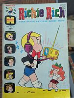 Front cover of Richie Rich comic issue 121 showing title, artwork, publisher logo, price and date