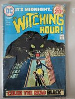 Front cover of bagged The Witching Hour #44 comic showing title, artwork, and issue details