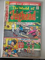 Front cover of Archie Giant Series Magazine The World of Jughead No. 227 in protective plastic sleeve