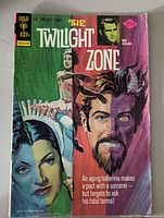 Front cover of the 1974 Gold Key The Twilight Zone comic showing title, artwork, price and issue code