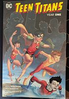 Front cover of Teen Titans Year One showing title, DC logo and creators