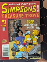 Front cover showing title, issue number, price and artwork