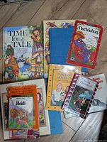 All books laid out showing covers and condition