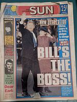 Front page of Ottawa Sun newspaper Jan 21 1993 with Bill Clinton inauguration headline