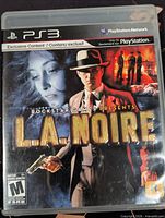Front of PS3 L.A. Noire game case
