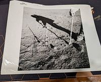 Full view of NASA stamped Apollo 12 AS12 lunar surface photograph