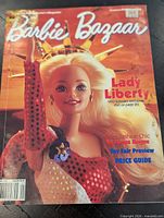 Front cover showing Lady Liberty Barbie, publication title and 1996 references