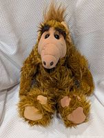 Front view of ALF plush showing overall condition and design features