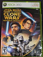 Front cover of Xbox 360 Star Wars The Clone Wars Republic Heroes game case