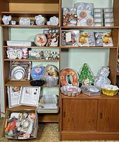 Full shelf view showing variety of aluminum pans and boxed bakeware