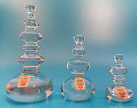 front view all three bubble sculptures upright