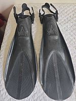 Top view of both fins showing overall design and condition