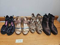 All four pairs side by side on table