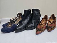 All three pairs lined up side by side