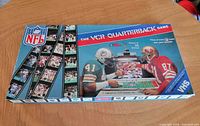 Closed box top showing NFL VCR Quarterback artwork and branding