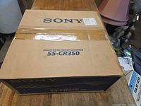 Top view of sealed Sony SS-CR350 box