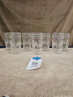 All seven glasses front view