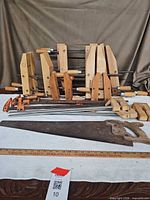 Group shot showing all clamps, files and saw