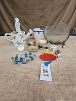 Group shot showing all eleven decorative items