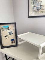 Tray and memory box together on table
