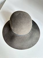 Top and side view of hat showing crown and brim