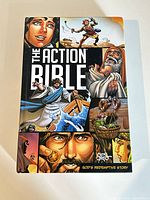 Front cover showing title The Action Bible God’s Redemptive Story