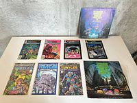 Overview of all comics and both soundtrack LPs