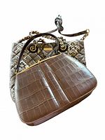 Both purses overlapped showing overall styles and size comparison