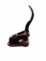 Left side view of cast iron seal embosser