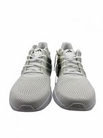 Front view of both Adidas Ultrabounce shoes showing toe box, laces, mesh upper