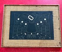 Front view of framed Indigenous art print