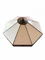 Top view octagonal stained glass shade