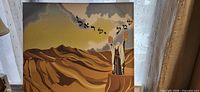 front view of one biblical canvas print showing Moses holding tablets