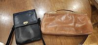 Front view of both handbags
