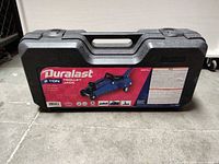 Closed Duralast branded hard case front label visible
