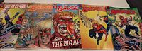 All five Badger issues laid out side-by-side