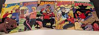 Front covers of five Badger comic books issues #42-46