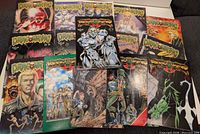 Group shot of all Dragonring issues spread out