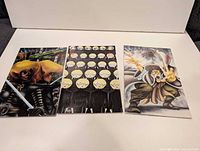 All three GreenHaven mini-series comics laid out side by side